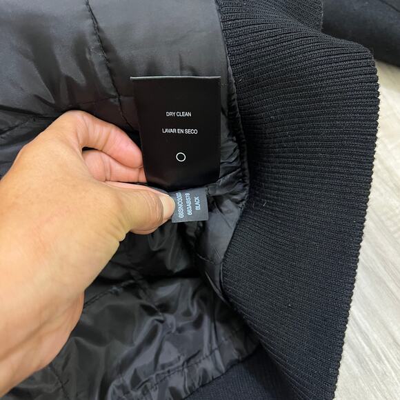 Structure Wool Blend Hooded Black Full Zip Jacket Size XL - Picture 12 of 12